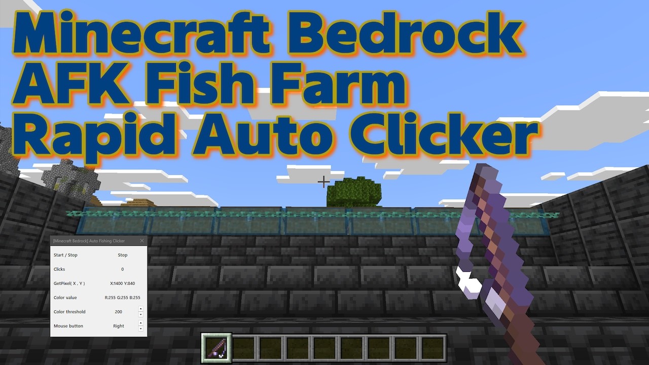 [Windows Minecraft BE] Auto Clicker for Minecraft AFK Fishing - YouTube