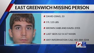 Search underway for missing East Greenwich man