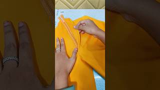 How to attach zipper to the front of pants | How to sew fron fly zipper| #shorts #youtubeshorts