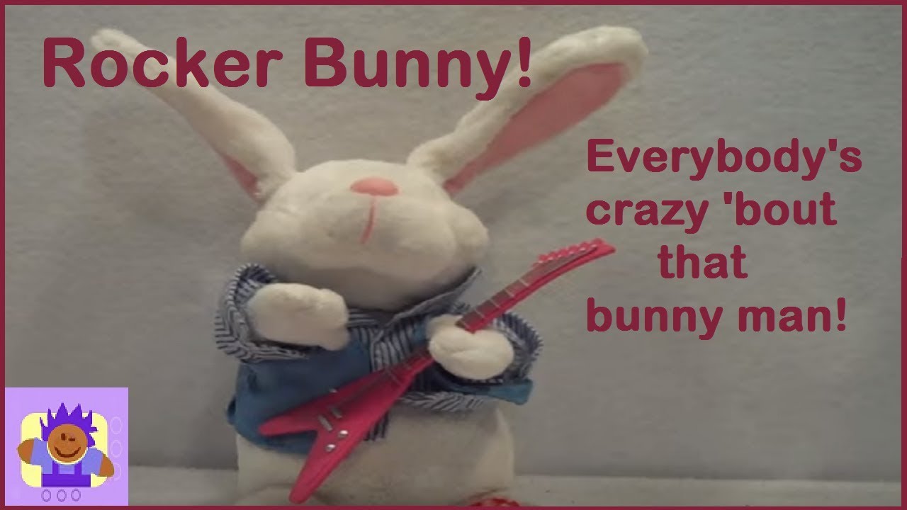 Tekky Toys Disco dancing singing rocker Bunny Plush toy - YouTube