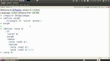 racket recursion 0.9/4 --- triangle recursion