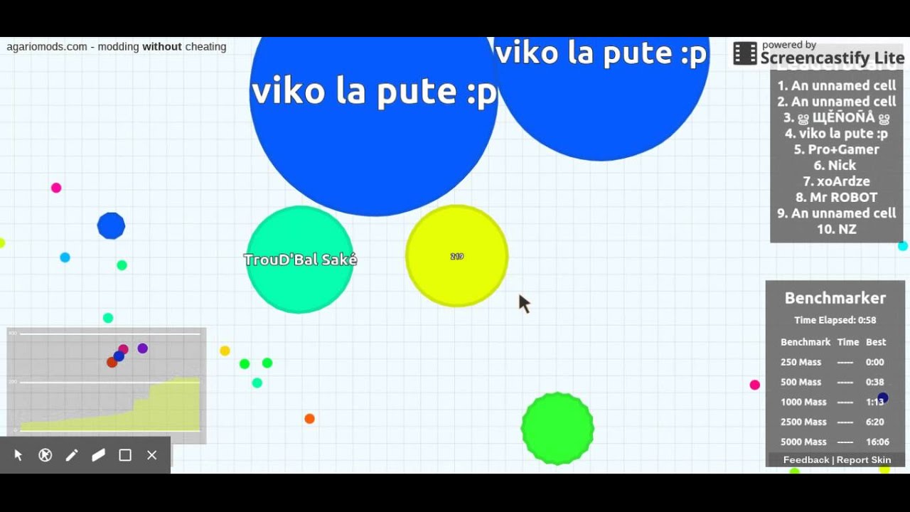 Agario Gameplay #7 Winning!