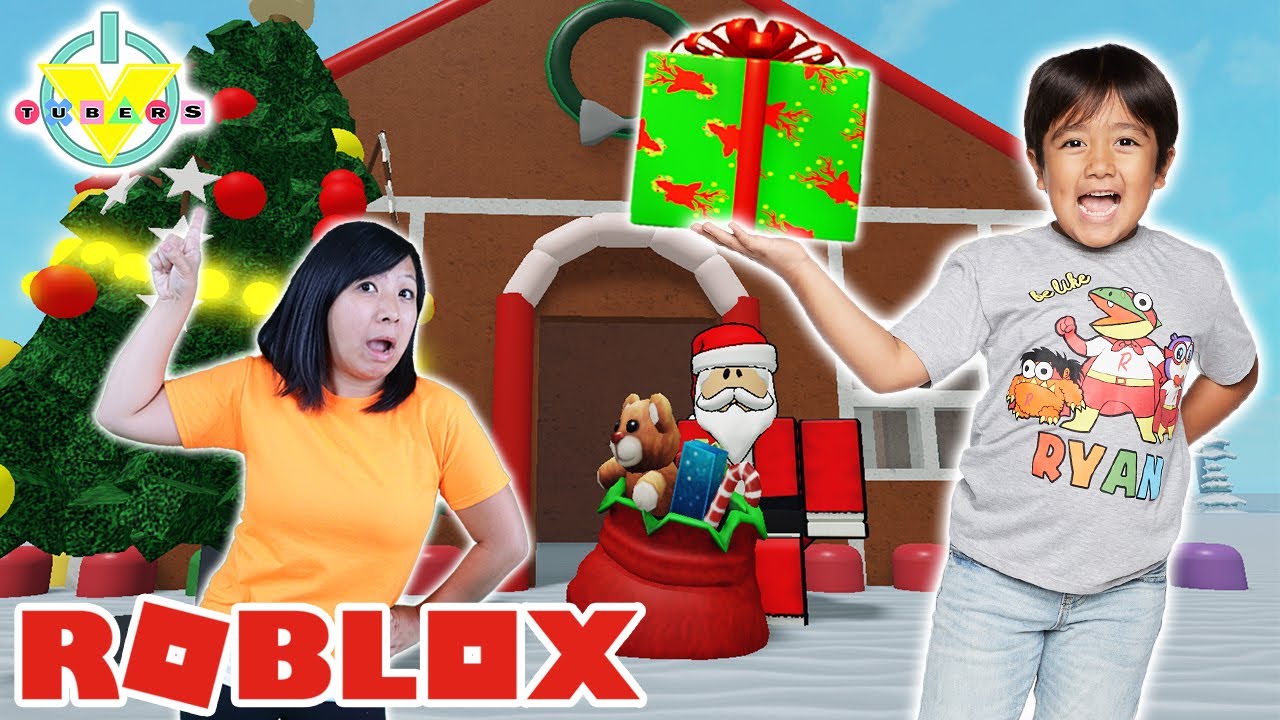 Ryan and Mommy Help Santa SAVE CHRISTMAS in Roblox! Let’s Play Roblox Saving Christmas!!