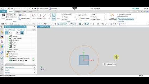 NX 12.0 Tutorial Tamil 04 : Circle | Sketch | NX | Unigraphics