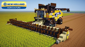 Minecraft New Holland CR 10.90 Combine Harvester Tutorial