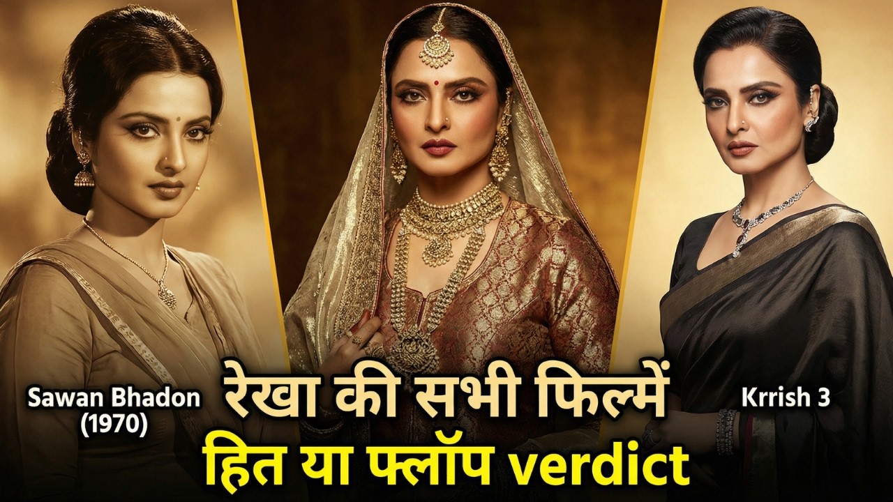 Rekha All Movies List (1970–2014) | Hit Flop Verdict | Golden Era to Krrish 3