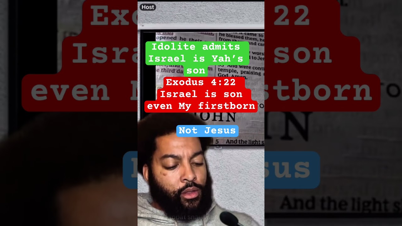 Israel is Yah’s firstborn not jesus