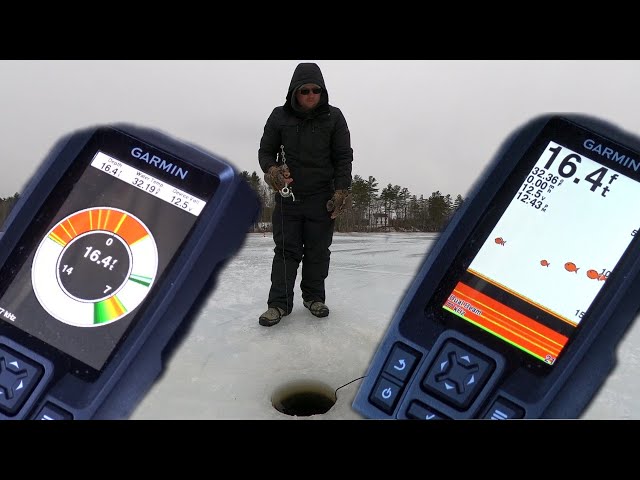 GARMIN STRIKER 4 Flasher! Maine Ice Fishing 