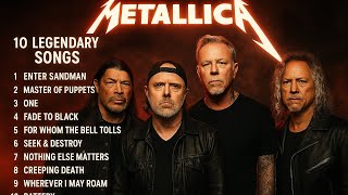 Metallica Guitar Riffs Playlist | Slow Rock Live Concert &amp; Emo Rock Performance Nonstop Energy