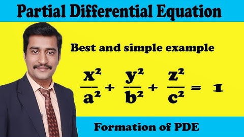 Partial differential equation simple and best example in Hindi