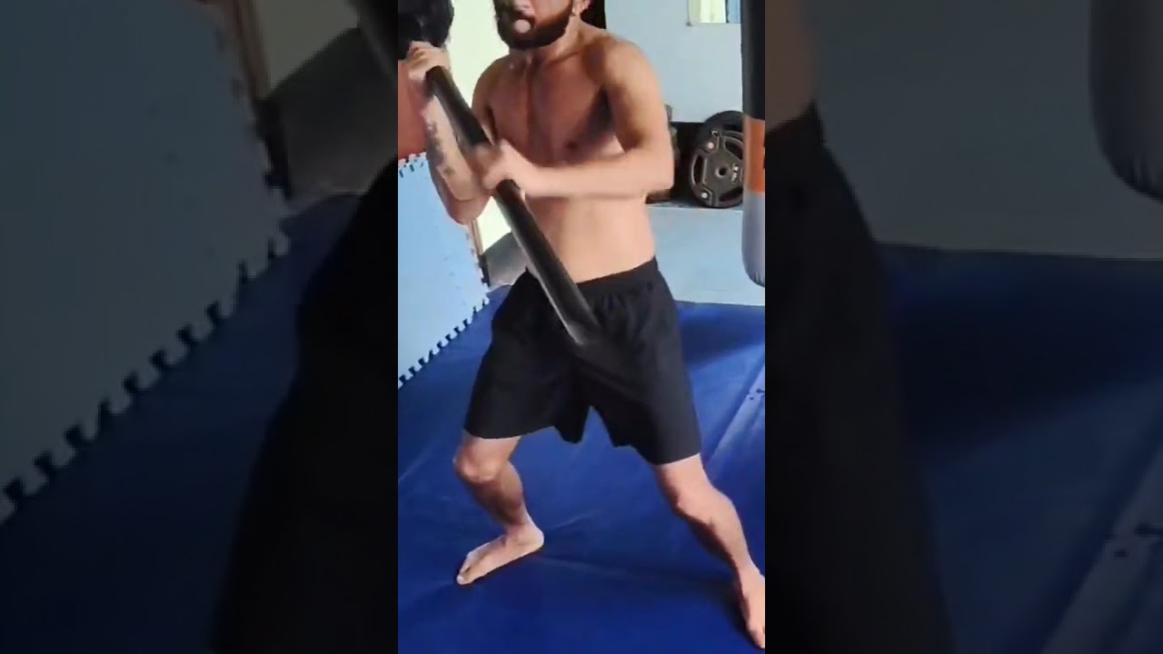 Desi kasarat .Did hanuman gada (mace) workout for the first time in mma gym 
