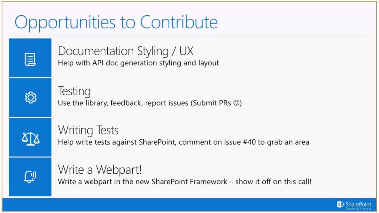 PnP SIG JavaScript Weekly - 18 August 2016 - YouTube