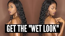 HOW TO GET THE  "WET HAIR" LOOK TUTORIAL | KIM KARDASHIAN WET HAIR TUTORIAL