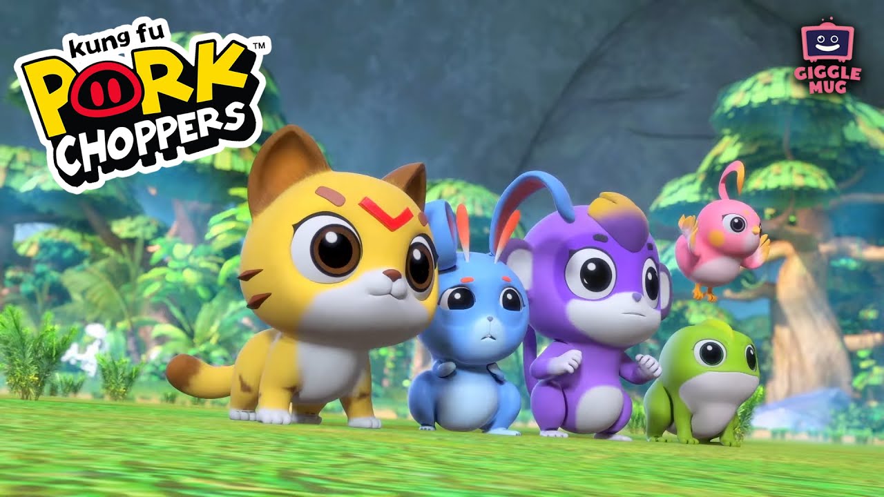 The Jungle Lord | Kung Fu Pork Choppers (12-Minute Cartoon for Kids!)