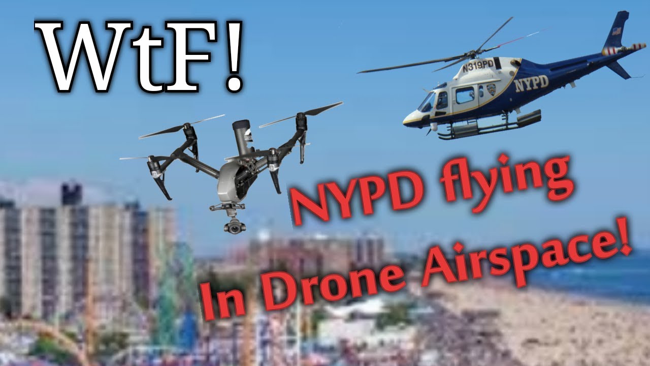 NYPD Helicopter Almost Crashes into DJI Inspire 2 Drone
