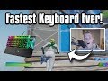 Trying Out The FASTEST Keyboard In Fortnite! - Mongraal's Keyboard!