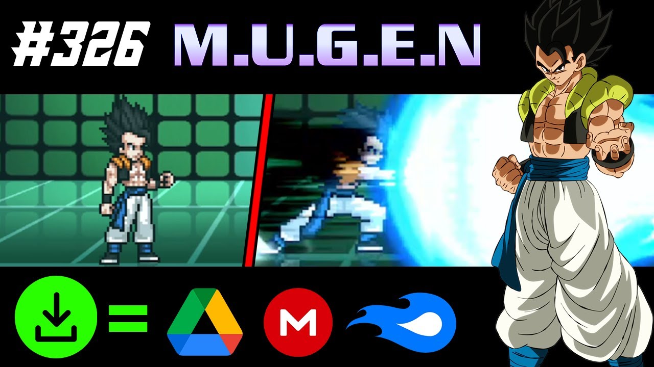 GOGETA (Base - SSB) JUS CHAR SHOWCASE + DOWNLOAD | Mugen Showcase 