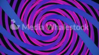 Endless spinning revolving spiral, hypnotizing effect, seamless loop. Animation. Abstract bright