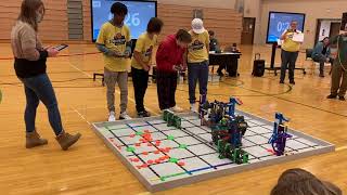 Teamwork 188!!!! With 1024 T (We are the robot that started off collecting the yellow mechanism)