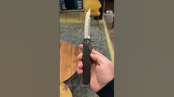 #Topknife - handle review #Microtech #halo  VI Tanto OTF Automatic Black  #250-10