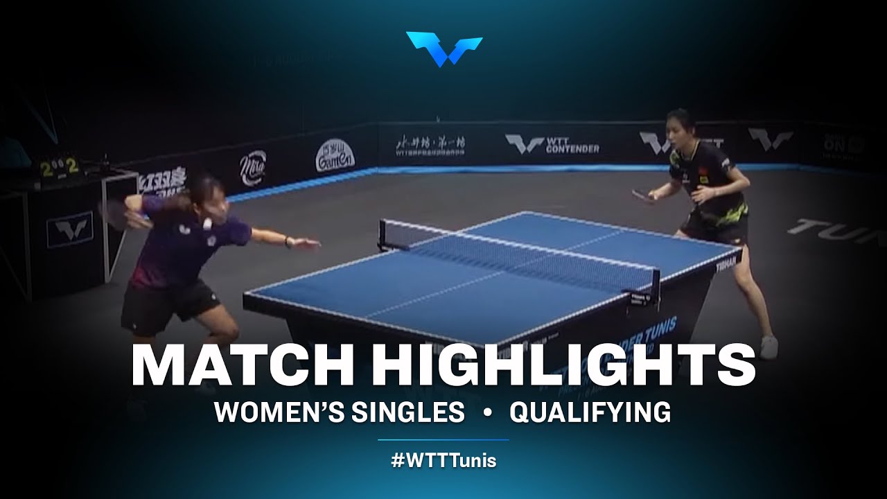 Su Pei-Ling vs Wang Tianyi WS WTT Contender Tunis 2022 (Qual)