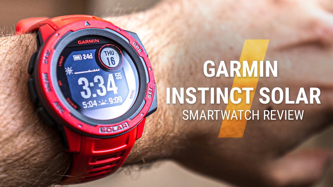 GARMIN Instinct Solar Review 2020 // A watch that charges itself! - YouTube