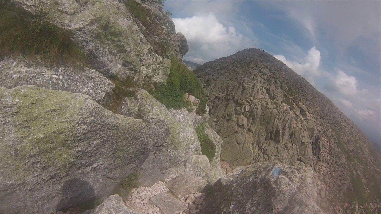 Katahdin Hiking Whole Knife Edge with Cliff Walk! and Chimney GoPro