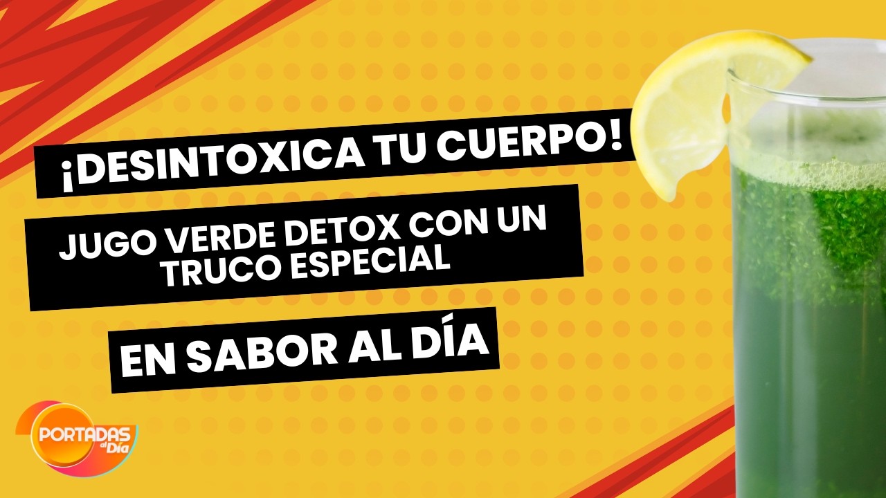 ¡DESINTOXICA tu cuerpo en minutos! 🍍 Jugo Verde Detox con un Truco Especial