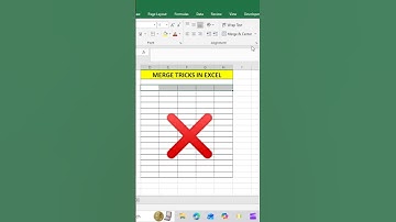 Master Excel like pro😎🚀 with this easy Alt shortcut key watch & start marge cells #ExcelTips #short