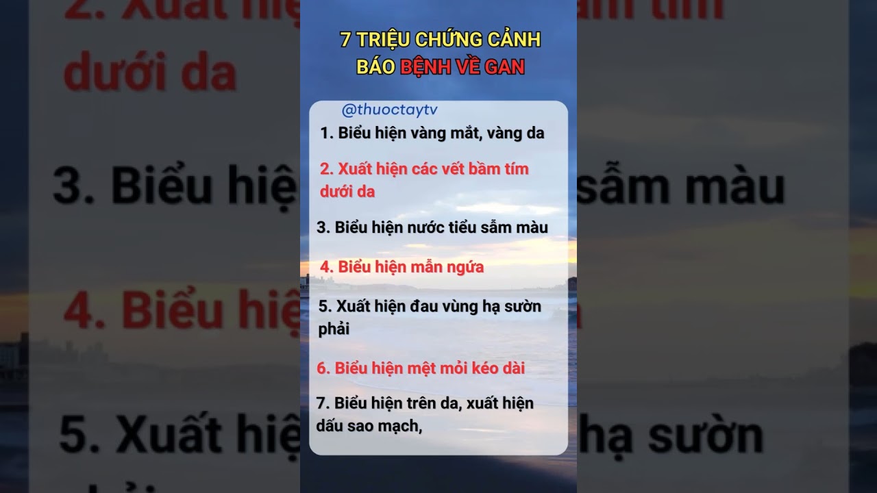 7 triệu chứng cảnh báo bệnh gan 