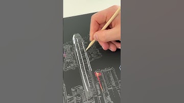 Guess the city🤔Get Scratch art like this in our bio🏙️✍️
