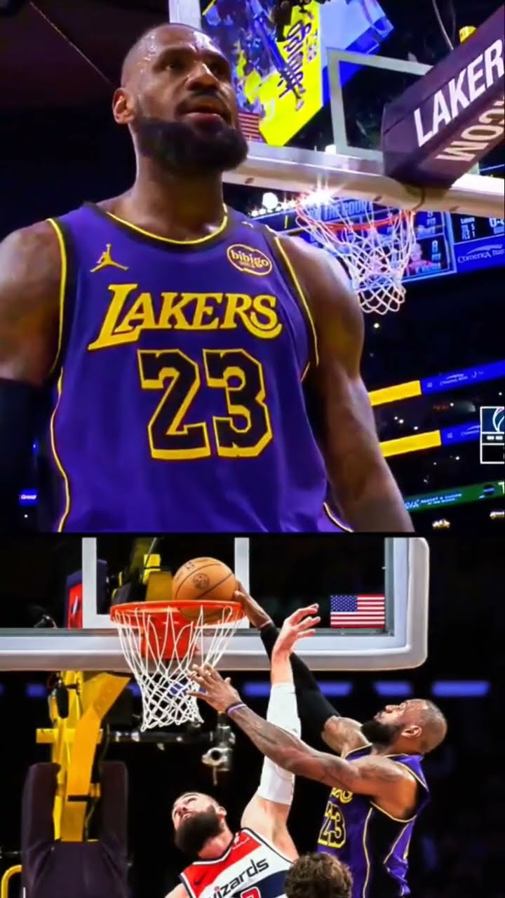 40 years old triple dub 1! #nba #lebronjames #lakers #losangeles #bronnyjames #anthonydavis