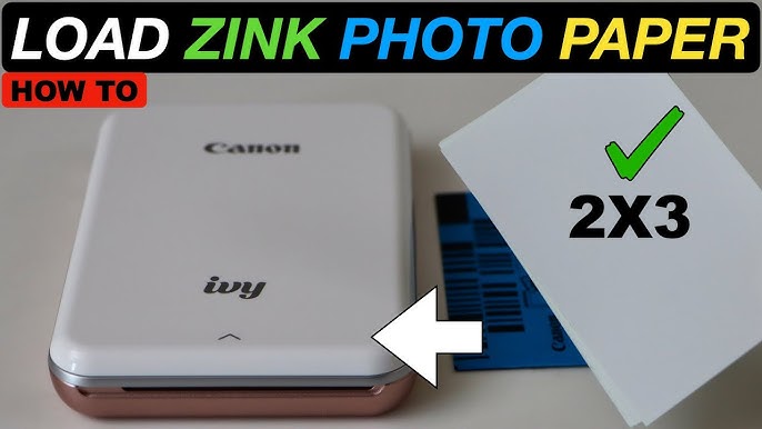 How to Load Paper in Canon IVY 1 & 2 Photo Printer 