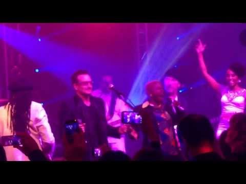 Bono & Nile Rodgers Perform Get Lucky at (RED) Auction After Party