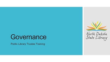 Trustee Training:  Governance