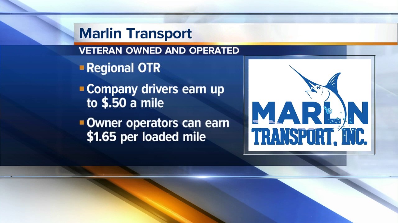 Workers Wanted Marlin Transport hiring drivers, owner operators YouTube