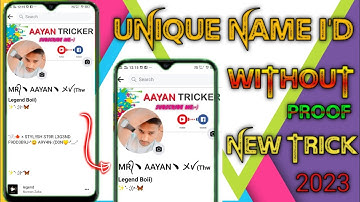 Facebook Unique Name I