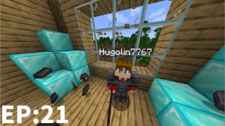 UPGRADING TO NETHERITE!! 1.20 Survival Episode 21