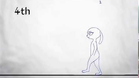 Flipaclip animation; my first full body walk cycle test animation process (read desc..)