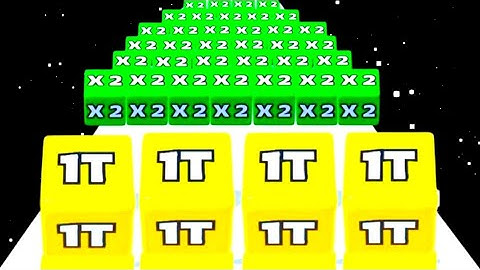 Jelly run 2048 Vs Happy Cubes 2048 - New Update ( Max levels ) NOOB vs PRO vs HACKER