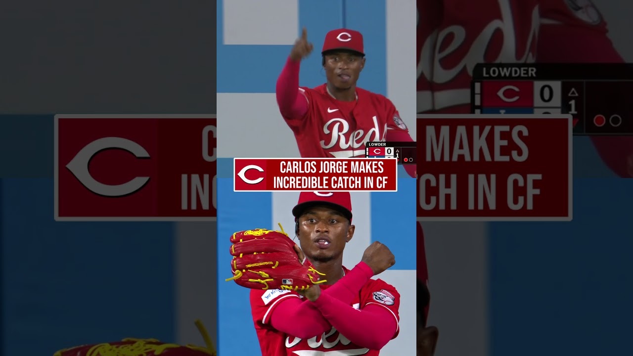 Carlos Jorge Makes INCREDIBLE Catch! #Reds