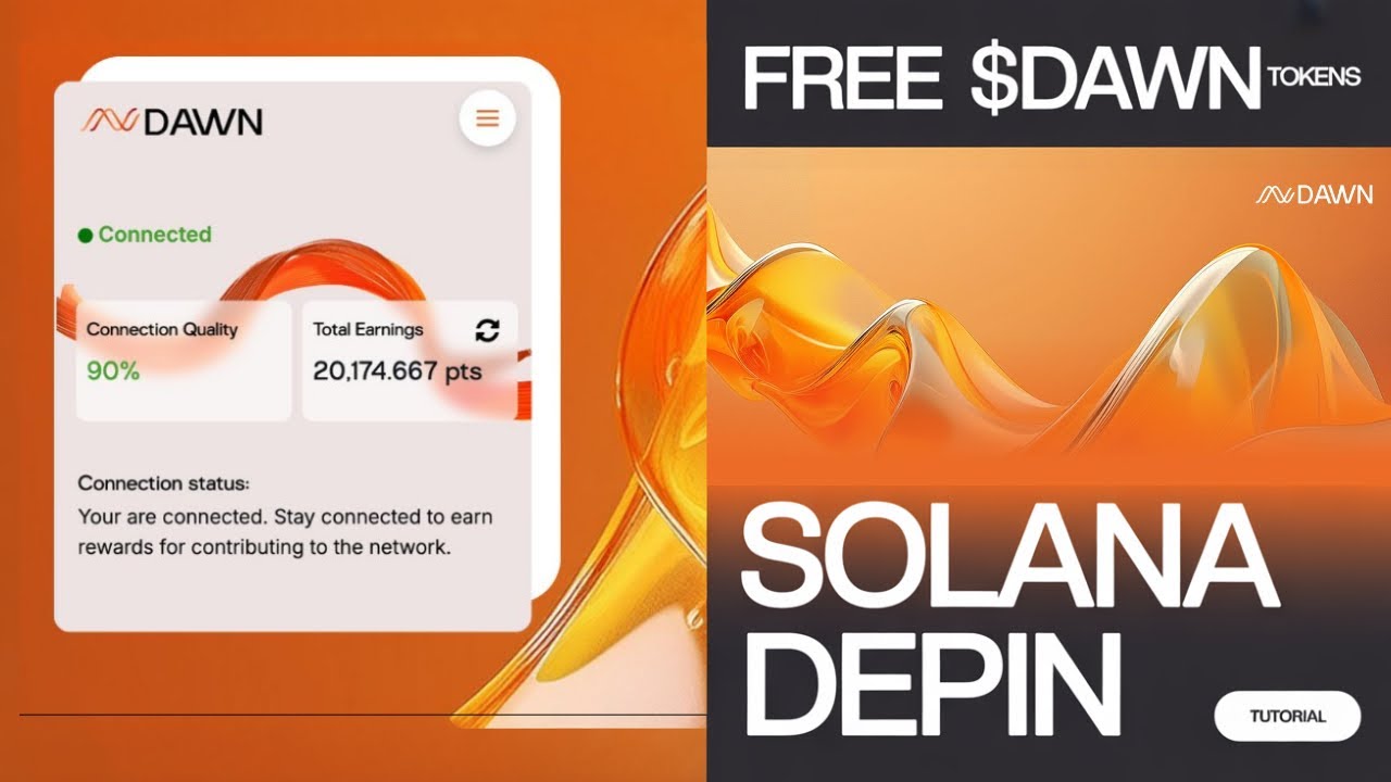 DAWN Airdrop 2025 – Free $DAWN on Solana DePIN (Tutorial)