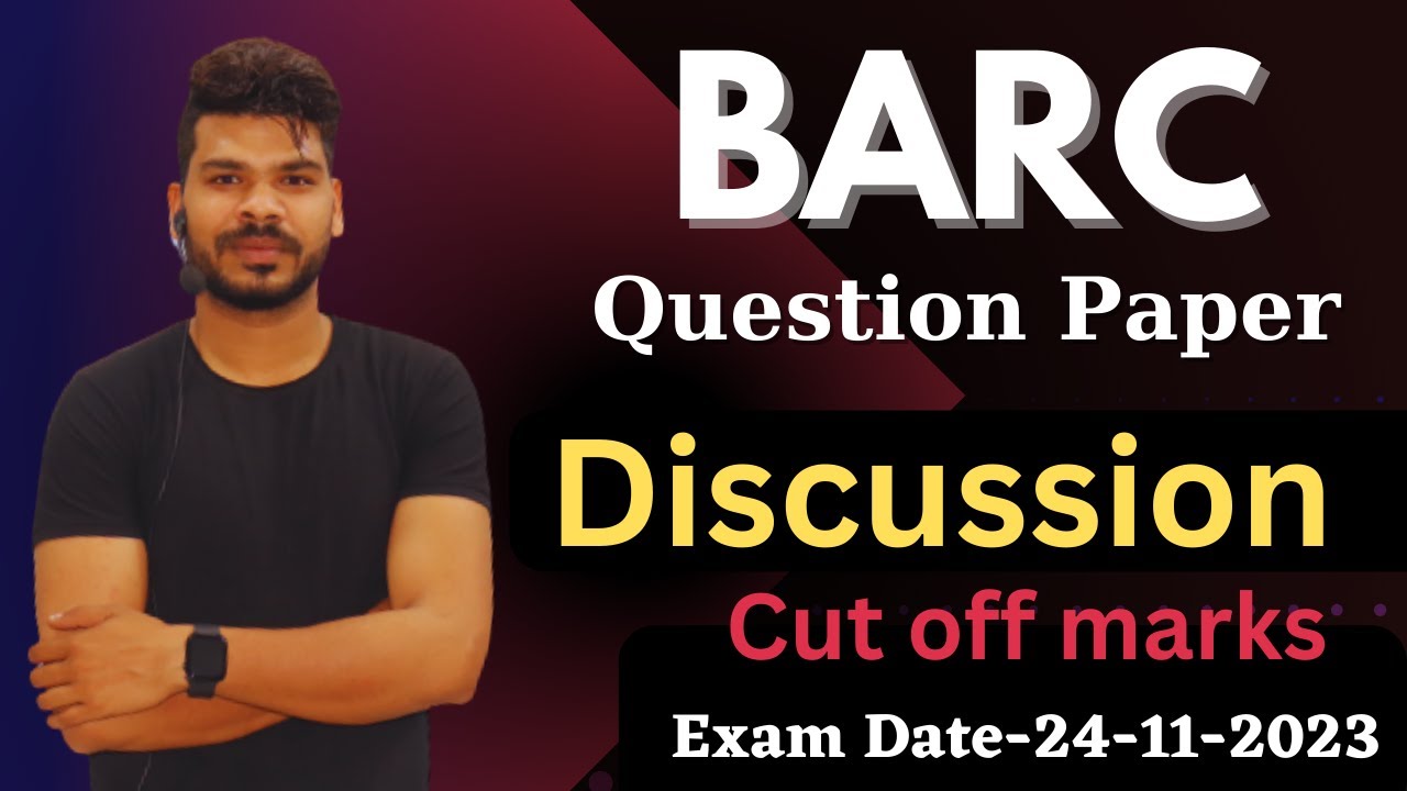 BARC Fitter Question Paper Discussion || BARC Cut off marks. - YouTube