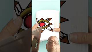 sprinki Mr Sun face 4 creativity flip Book#utube #short #greenscreen #art #drawing