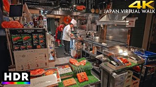 Tokyo Higashi-ginza & Tsukiji night walk • 4K HDR