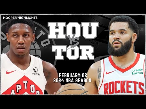 Houston Rockets vs Toronto Raptors Full Game Highlights | Feb 2 | 2024 NBA Season