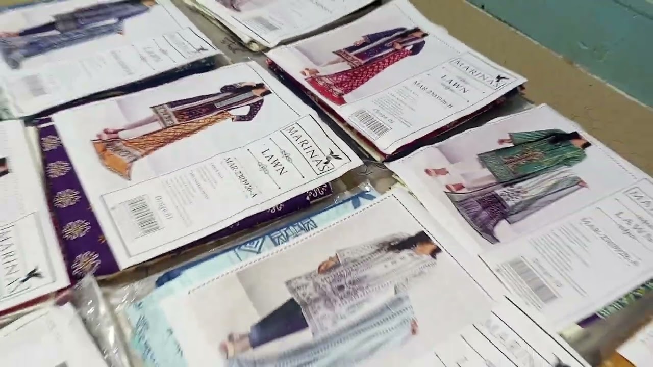 *MARINAS Luxury Digital Premium Printed AirJet Lawn 03Piece Summer Collection Vol-01 2024