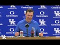 Coach Stein Pre-Youngstown State Press Conference presented by UKHealthCare