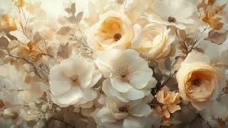 Dreamy Soft White Florals Art Screensaver for Frame TV | Light Academia Decor | No Music | 3 Hours screenshot 5