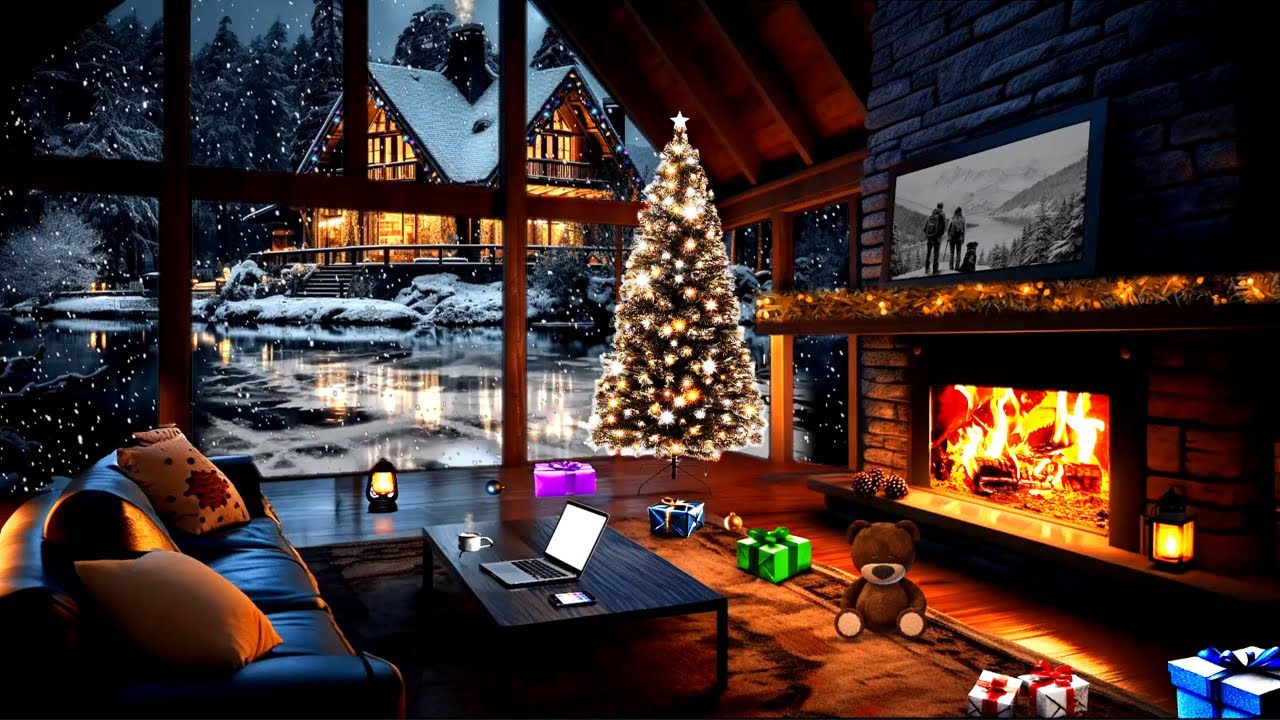 COZY CABIN CHRISTMAS MUSIC Relaxing Fireplace YouTube Cozy cabin christmas music relaxing fireplace youtube